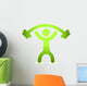 Man Lifting Weight Wall Decal