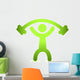 Man Lifting Weight Wall Decal