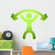 Man Lifting Weight Wall Decal