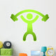 Man Lifting Weight Wall Decal