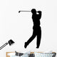 golfer silhouette Wall Mural