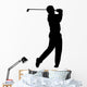 golfer silhouette Wall Mural
