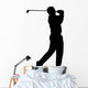 golfer silhouette Wall Mural
