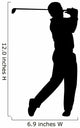 golfer silhouette Wall Mural