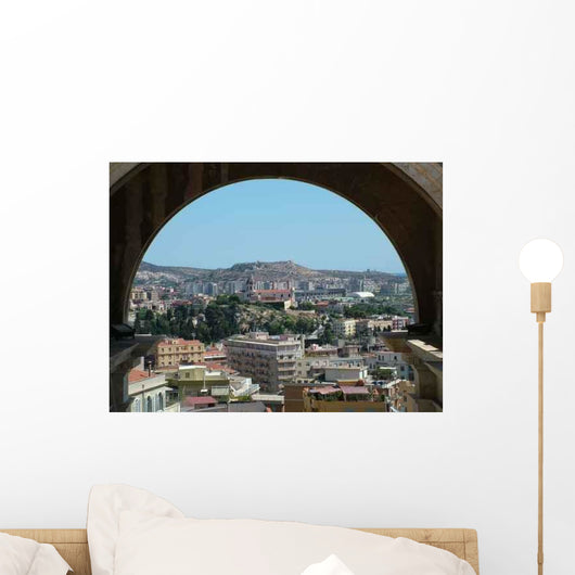 Stadt Cagliari Wall Decal