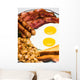 Complete Egg Breakfast (close Portrait View) Wall Mural