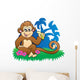 Monkey Eating Banana near