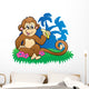 Monkey Eating Banana near
