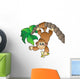 Monkey Hanging Palm Tree Wall Decal