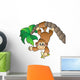 Monkey Hanging Palm Tree Wall Decal