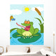 Frog Catching Fly Wall Mural