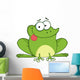 Happy Frog Cartoon Character Wall Mural
