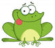 Happy Frog Cartoon Character Wall Mural