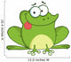 Happy Frog Cartoon Character Wall Mural