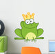 Happy Frog Prince Cartoon Character Wall Decal