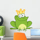 Happy Frog Prince Cartoon Character Wall Decal