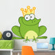 Happy Frog Prince Cartoon Character Wall Decal