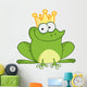 Happy Frog Prince Cartoon Character Wall Decal