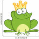 Happy Frog Prince Cartoon Character Wall Decal