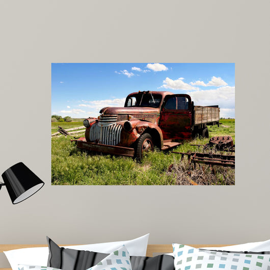 Vintage Farm Truck Wall Mural