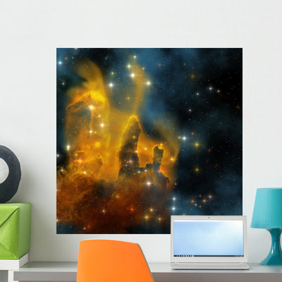 Eagle Nebula shown on a wall