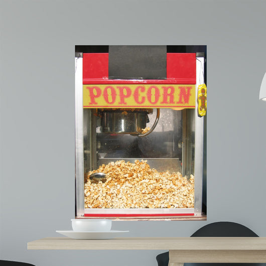 Popcorn Machine Sticker Popcorn Machine Wall Decal - WallMonkeys.com – Wallmonkeys