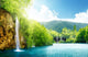 Waterfall Deep Forest