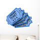 Four Cinema Ticket on White Wall Decal