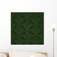 Dark Green Floral Wallpaper Wall Decal
