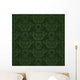 Dark Green Floral Wallpaper Wall Decal