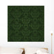 Dark Green Floral Wallpaper Wall Decal