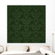 Dark Green Floral Wallpaper Wall Decal