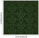 Dark Green Floral Wallpaper Wall Decal