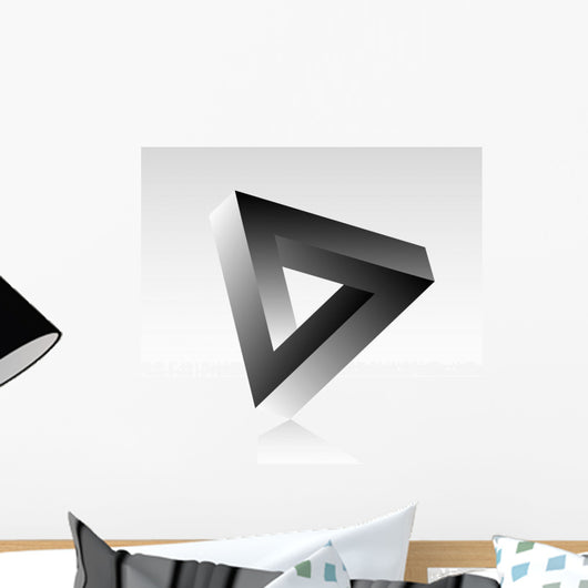 Triangle Optical Illusion Wall Decal