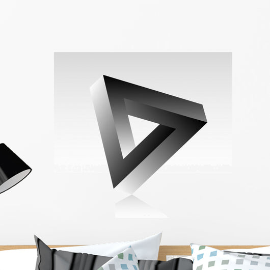 Triangle Optical Illusion Wall Decal