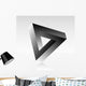 Triangle Optical Illusion Wall Decal