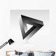 Triangle Optical Illusion Wall Decal