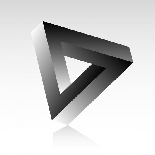 Triangle Optical Illusion Wall Decal