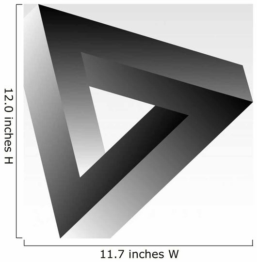 Triangle Optical Illusion Wall Decal