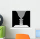 Head To Head Optical Illusion Wall Mural