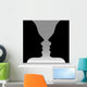 Head To Head Optical Illusion Wall Mural