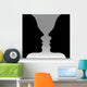 Head To Head Optical Illusion Wall Mural