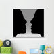 Head To Head Optical Illusion Wall Mural
