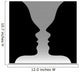 Head To Head Optical Illusion Wall Mural