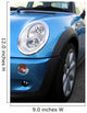 Mini Cooper Headlight  (vertical) Wall Mural