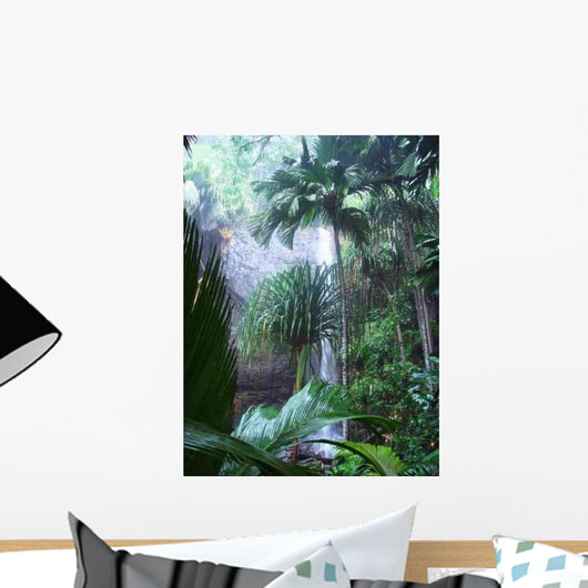 Praslin-waterfall Wall Decal