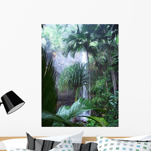 Praslin-waterfall Wall Decal