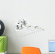 Big Currency Dice and Wall Mural