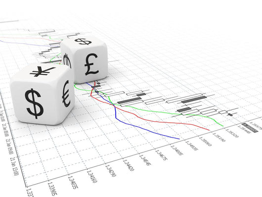 Big Currency Dice and Wall Mural