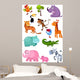 Jungle Safari Animals Wall Decal